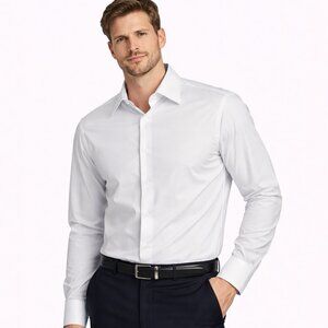 Nautica Men’s Performance Slim Fit White Dress Shirt - Size 16-16.5 32/33 NWT